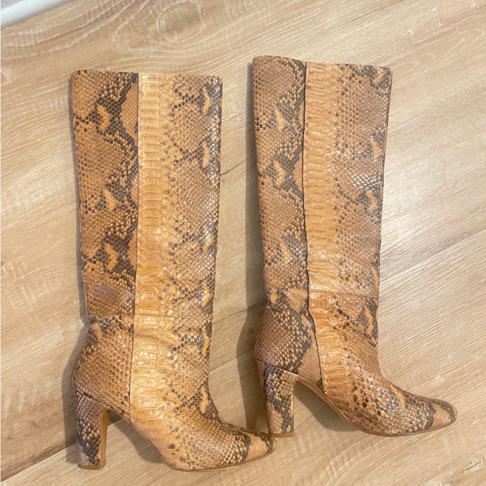 Snake skin boots